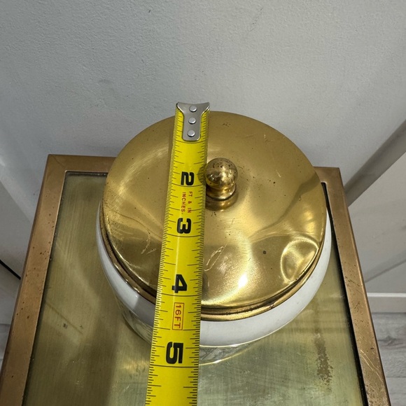 Vintage Delft Royal Goedewaagen Tobacco Ginger Jar w/ Brass Lid - Picture 10 of 10